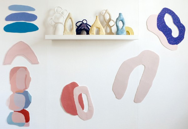 ceramics and installation by Zoe Bernet